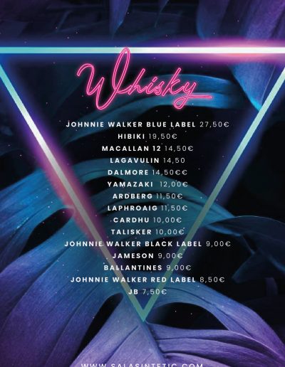 carta whisky sintetic